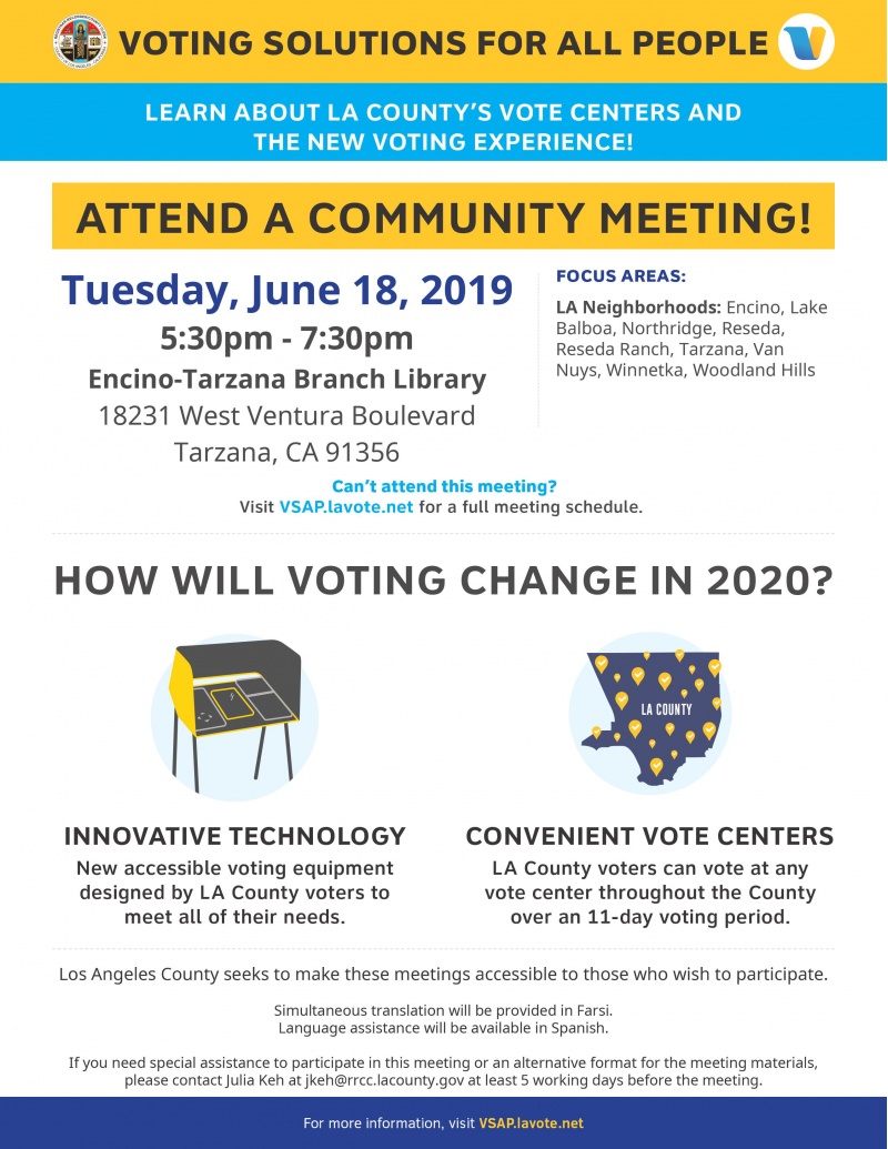 Attend a Vote Center Community Meeting