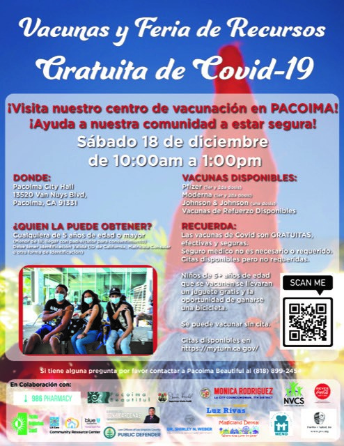 Vacunas y Feria de Recursos Gratuita de Covid-19